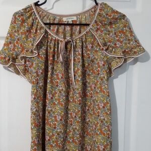 Max Studio Boho floral blouse, size s